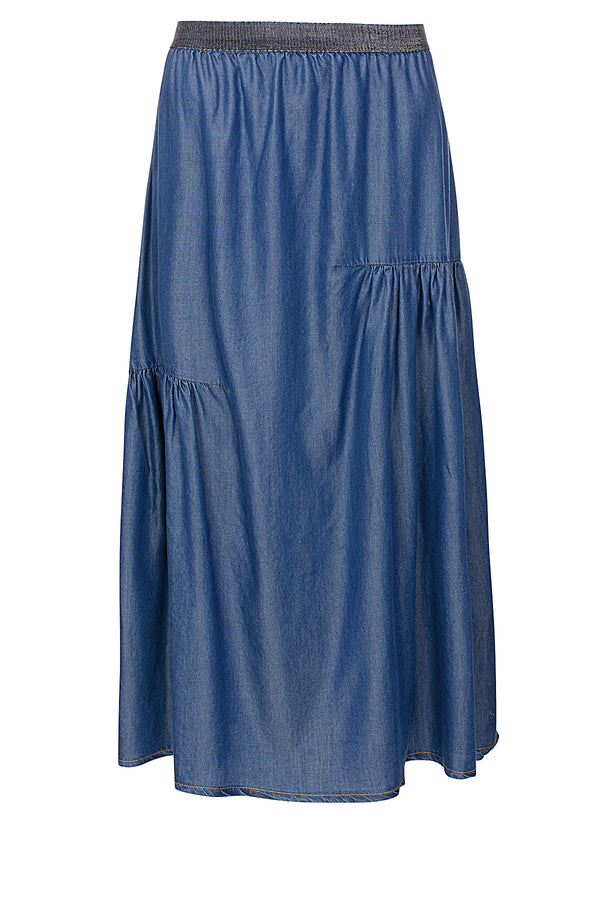 LUXZUZ // ONE TWO Gladia Skirt Skirt 531 Faded Denim
